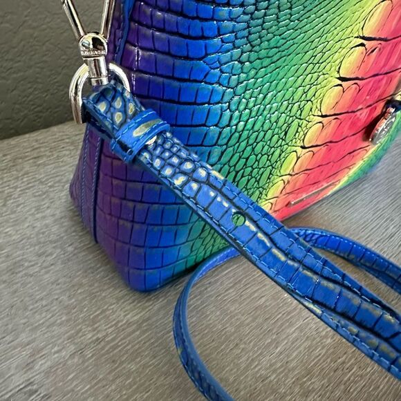 Brahmin Elaine Popsicle Rainbow Crossbody Purse Handbag - Picture 5 of 9
